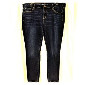 Dark Wash Skinny Jeans - Size 18 Short - Sonoma